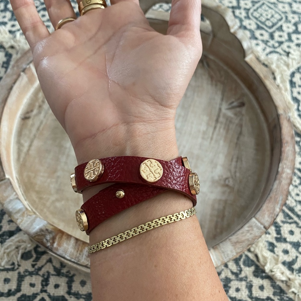 Tori Burch leather wrap bracelet - Picture 3 of 4